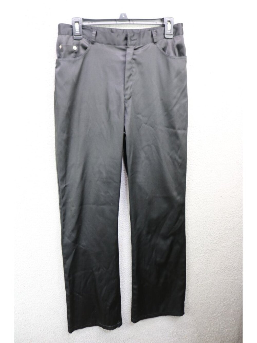 Vtg. Joule Black Satin Boot Cut Pants-Size 11/12-Y2K-90's